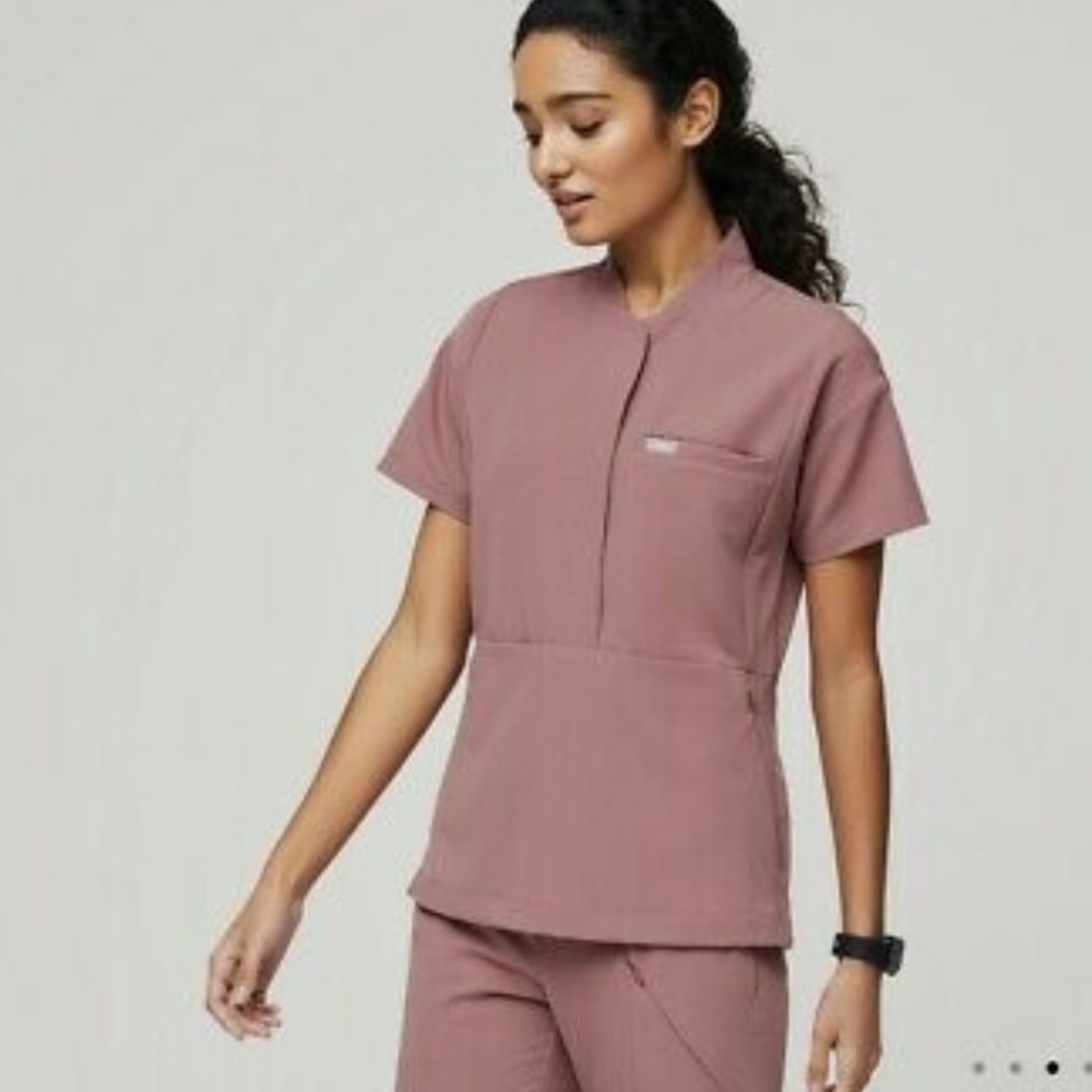 Figs mineral mauve top